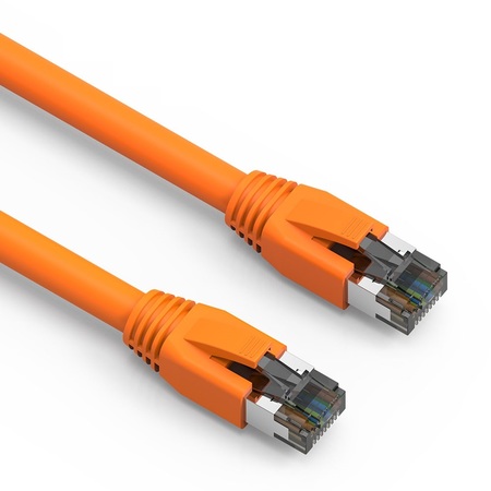 BESTLINK NETWARE CAT8 S/FTP Ethernet Network Cable 24AWG 2GHz 40G- 25ft- Orange 100361OR